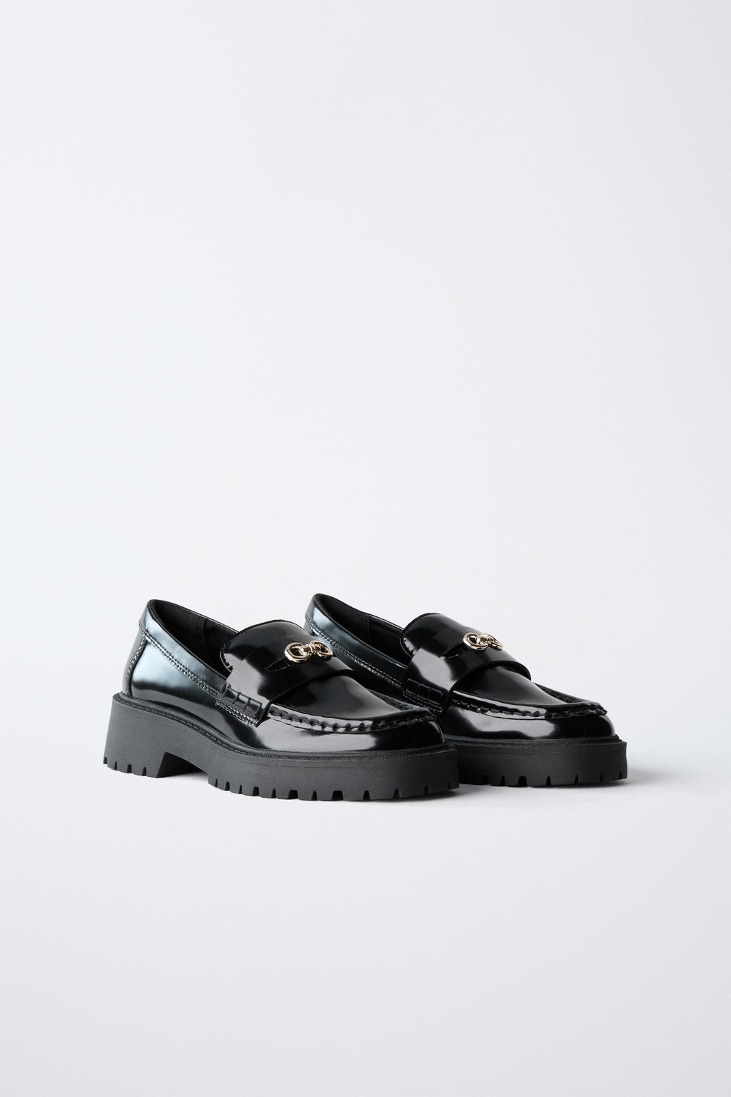METAL DETAIL MOCCASINS - Zara фото 2
