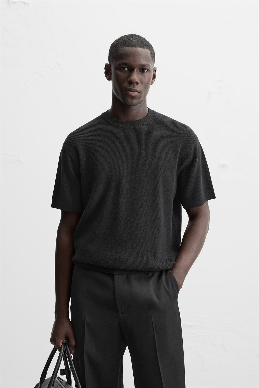 PEARL KNIT T-SHIRT - Zara фото 11