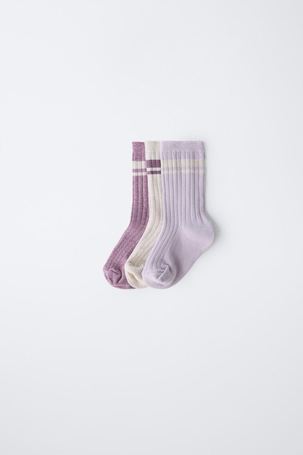 3-PACK OF STRIPED LONG SOCKS