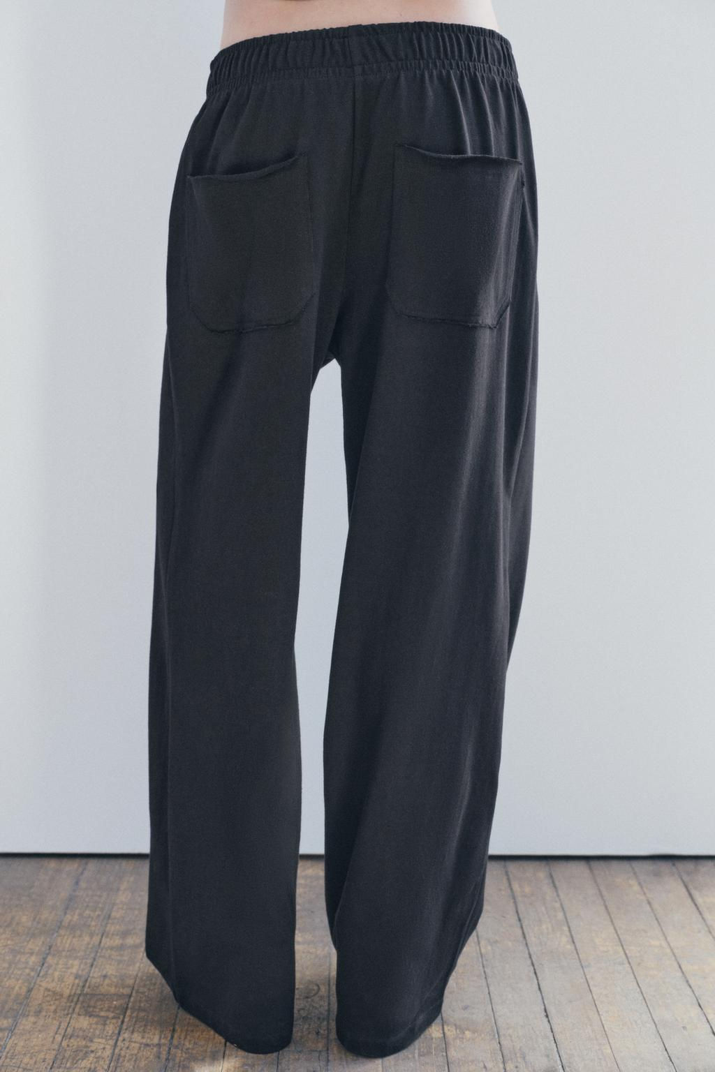 COTTON STRAIGHT-LEG TROUSERS - Zara фото 32