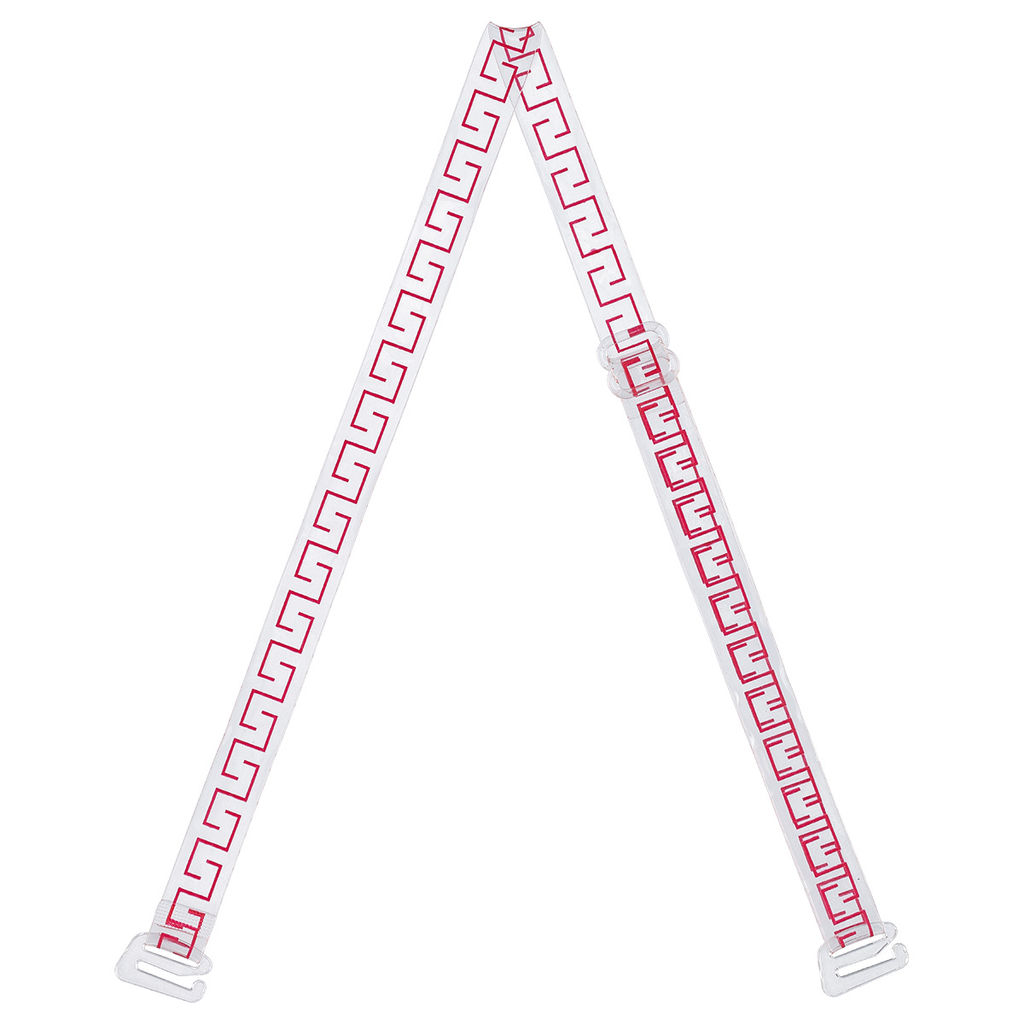 Бретели (пара) Gamma BR-1011 в пакете 10 мм 10 пар СК/Распродажа красный