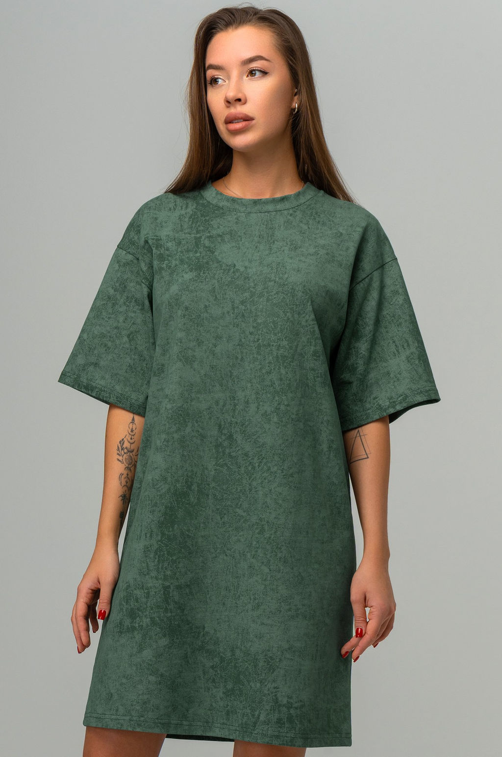 Женское платье-футболка оверсайз Happyfox