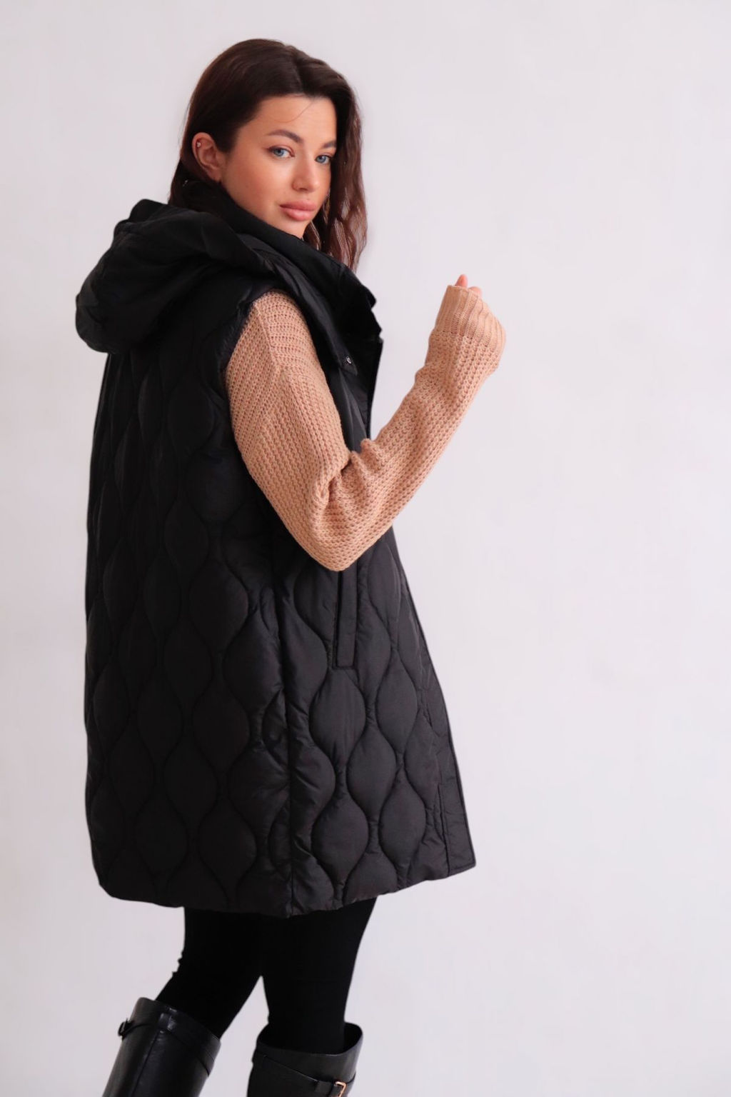 Martichelli Жилет стеганый чёрный  фото 21