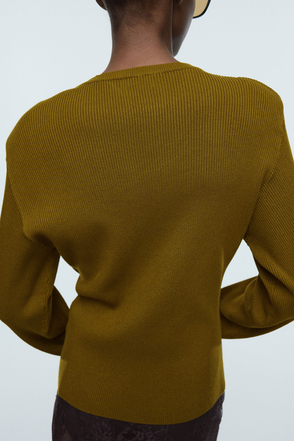 Top en punto de canal? con hombreras - H&m фото 4