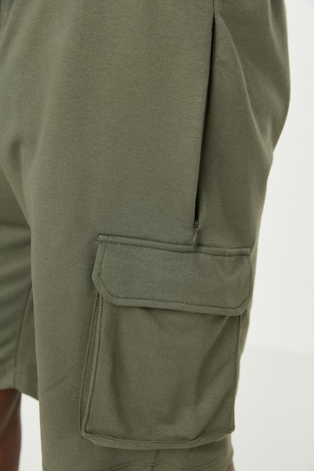 TRENDYOL MAN Ac?k Haki Regular/Normal Kesim Kargo Cep Detayl? Basic Sort&Bermuda TMNSS20SR0167 - Trendyolmilla фото 3