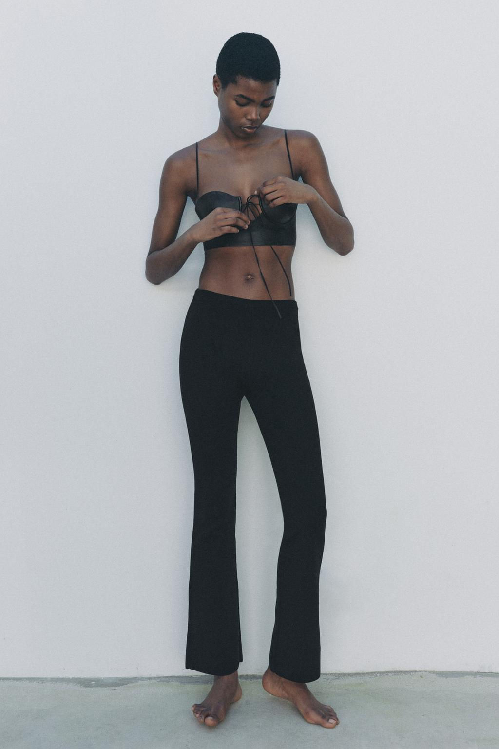 FLARED KNIT TROUSERS - Zara фото 4