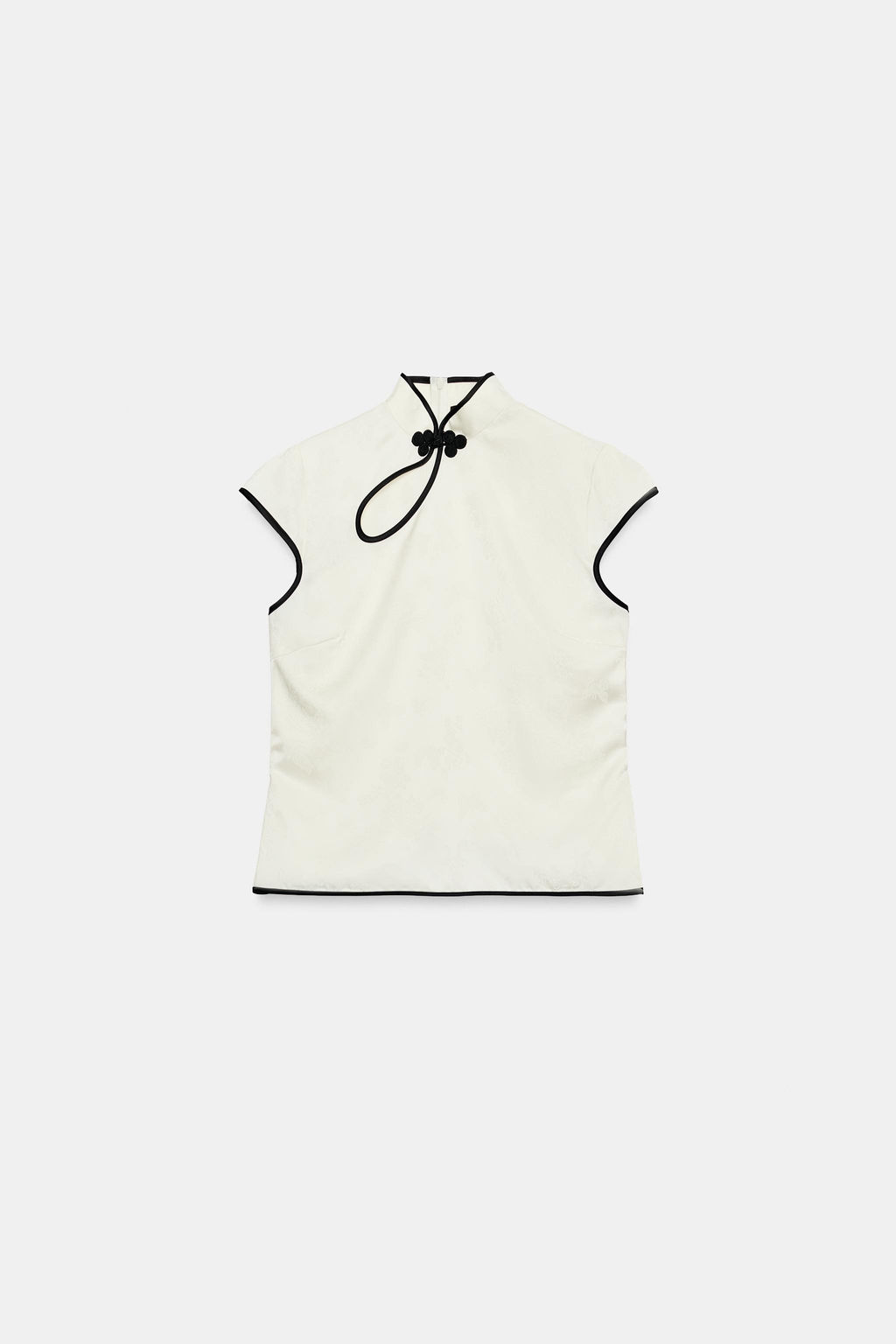 TOP SATINADO VIVOS ALAMAR / Blanco roto - Zara фото 6