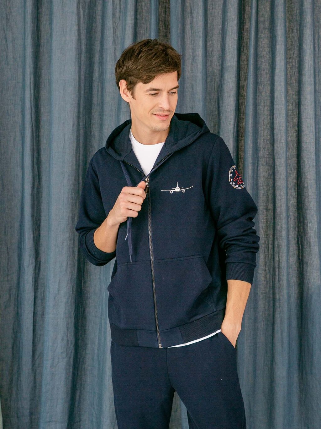 Толстовка на молнии мужская Aviator - Captain's mate фото 8