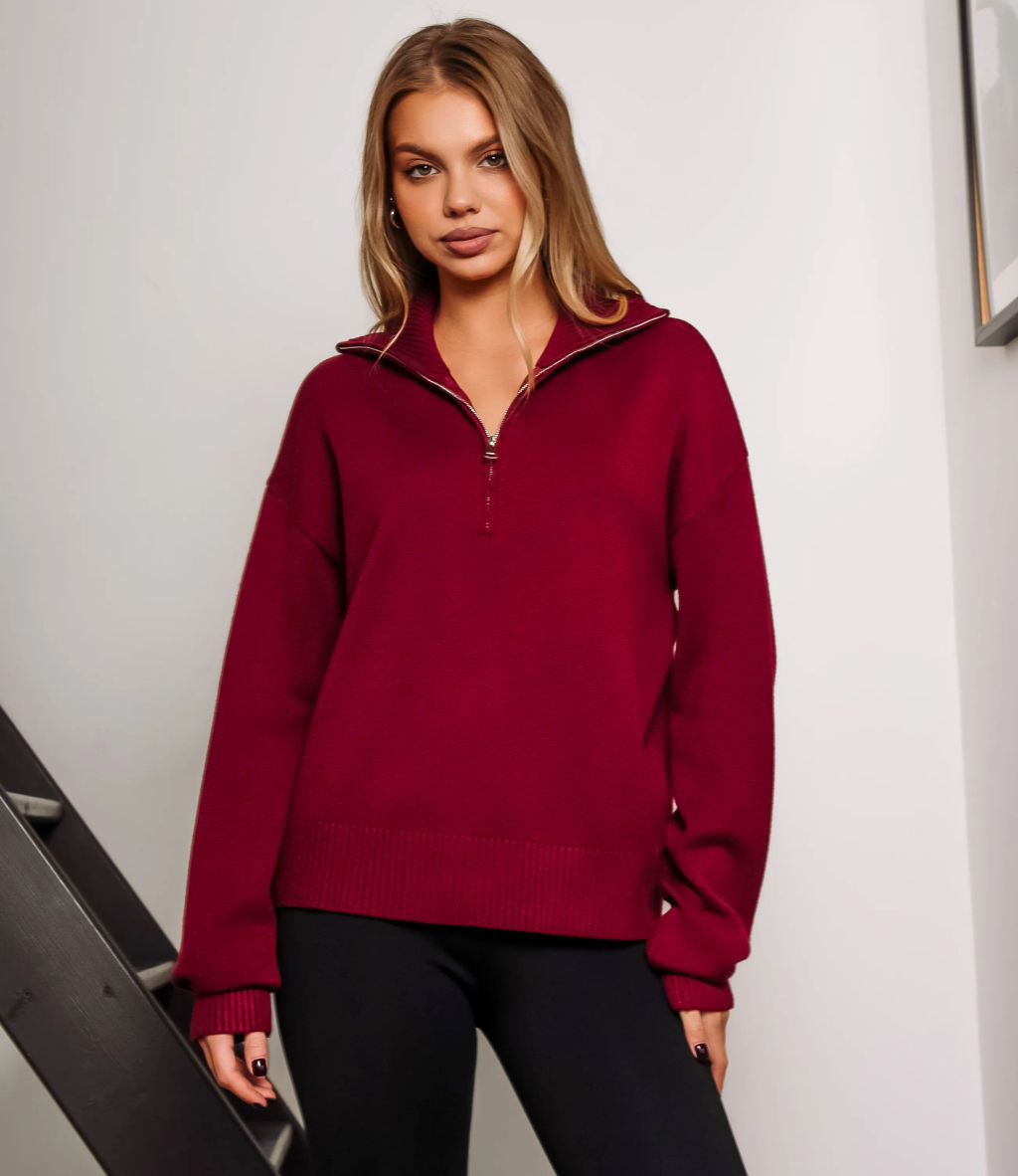 Джемпер #КТ888 (7), бордовый