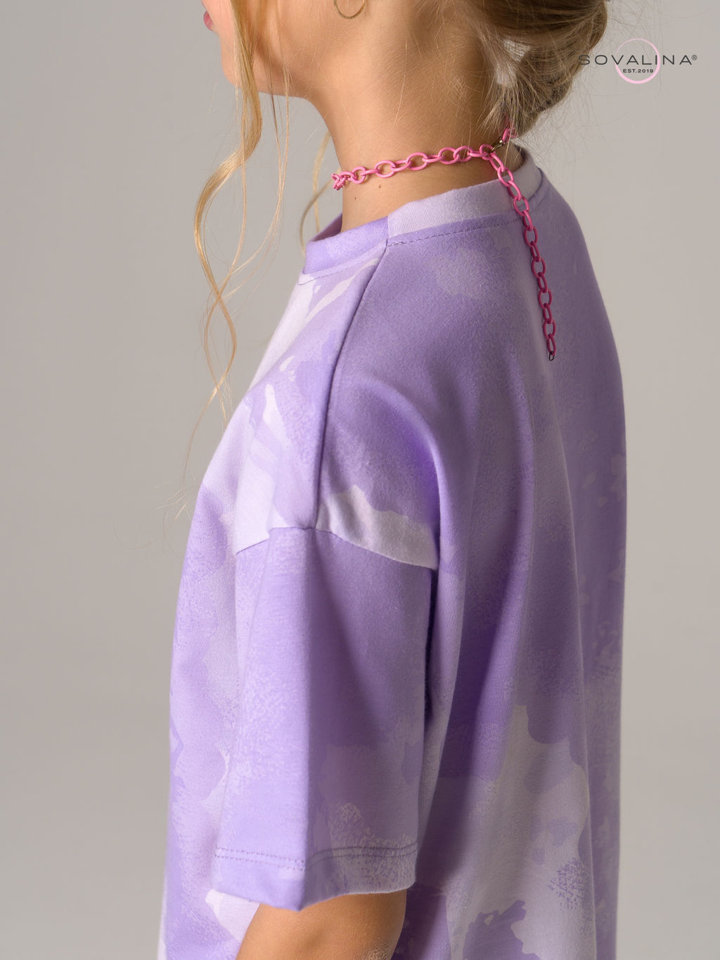 Платье Teen тайдай лаванда - Sovalina фото 5