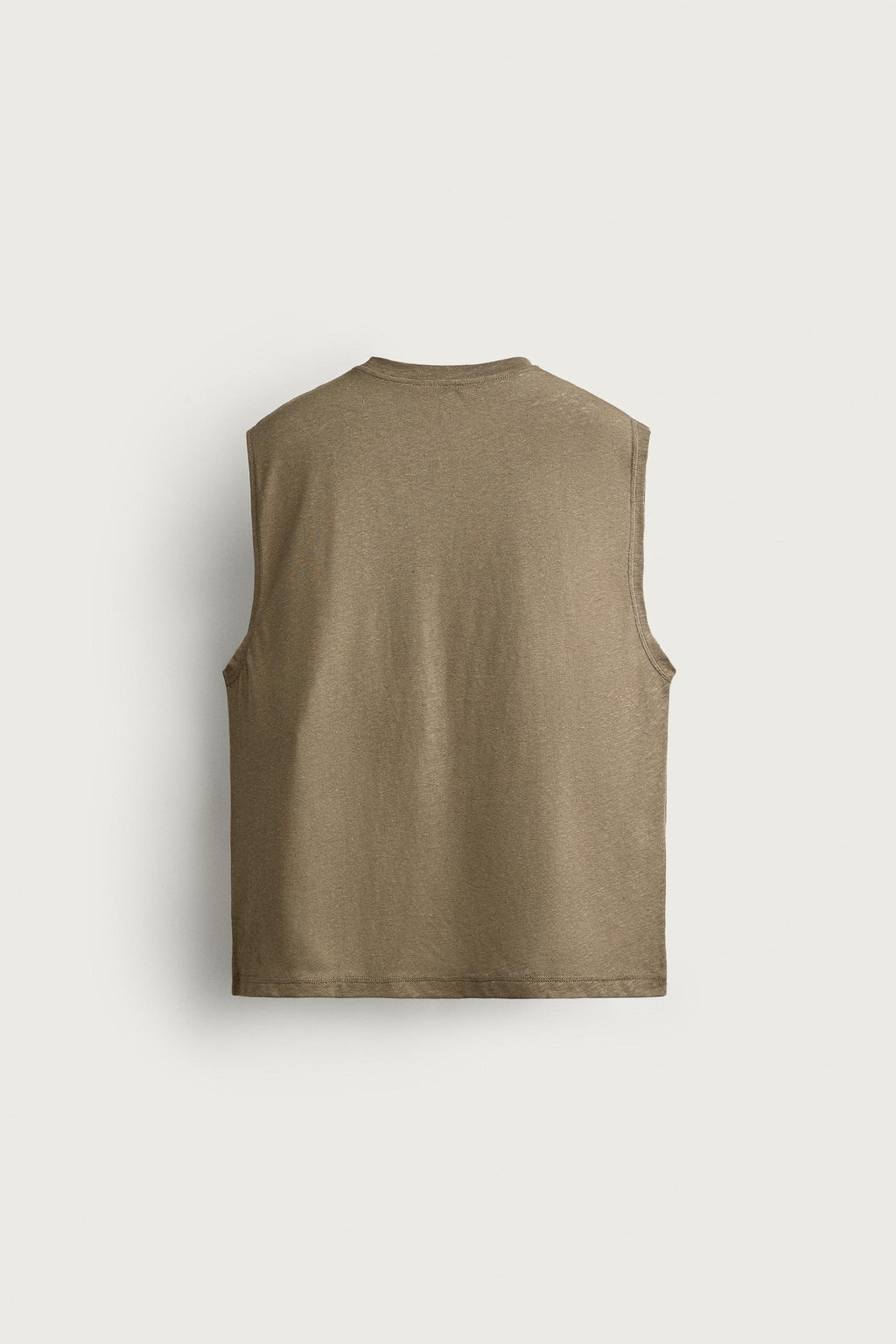 CAMISETA TANK RELAXED FIT ALGOD?N - LINO / Leopardo - Zara фото 8
