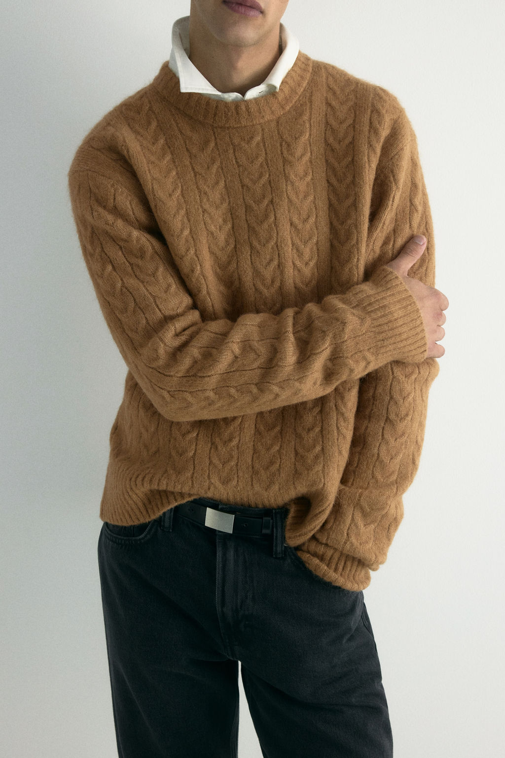 Jersey en punto trenzado Regular Fit - H&m фото 3