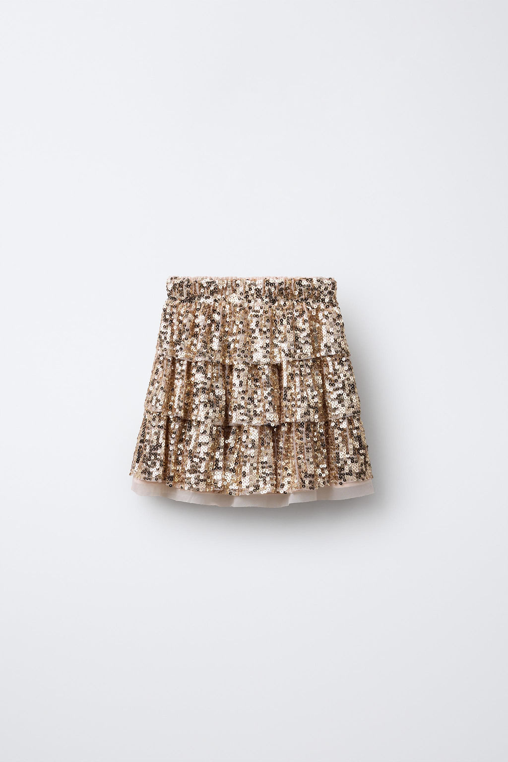 RUFFLED SEQUIN SKIRT - Zara фото 2