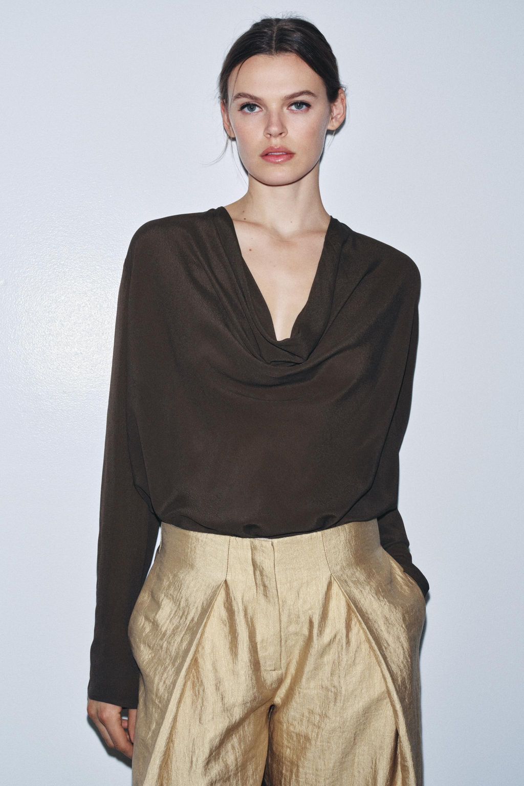 ZW COLLECTION DRAPED FLOWING BLOUSE