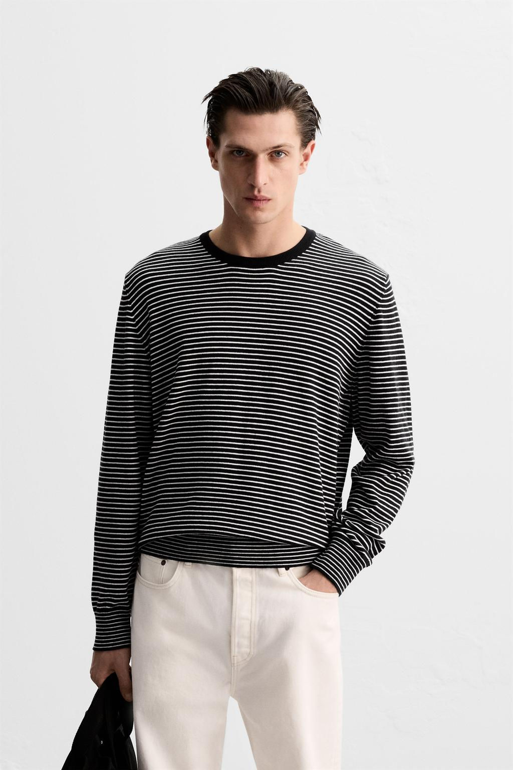 STRIPED JACQUARD SWEATER - Zara фото 2