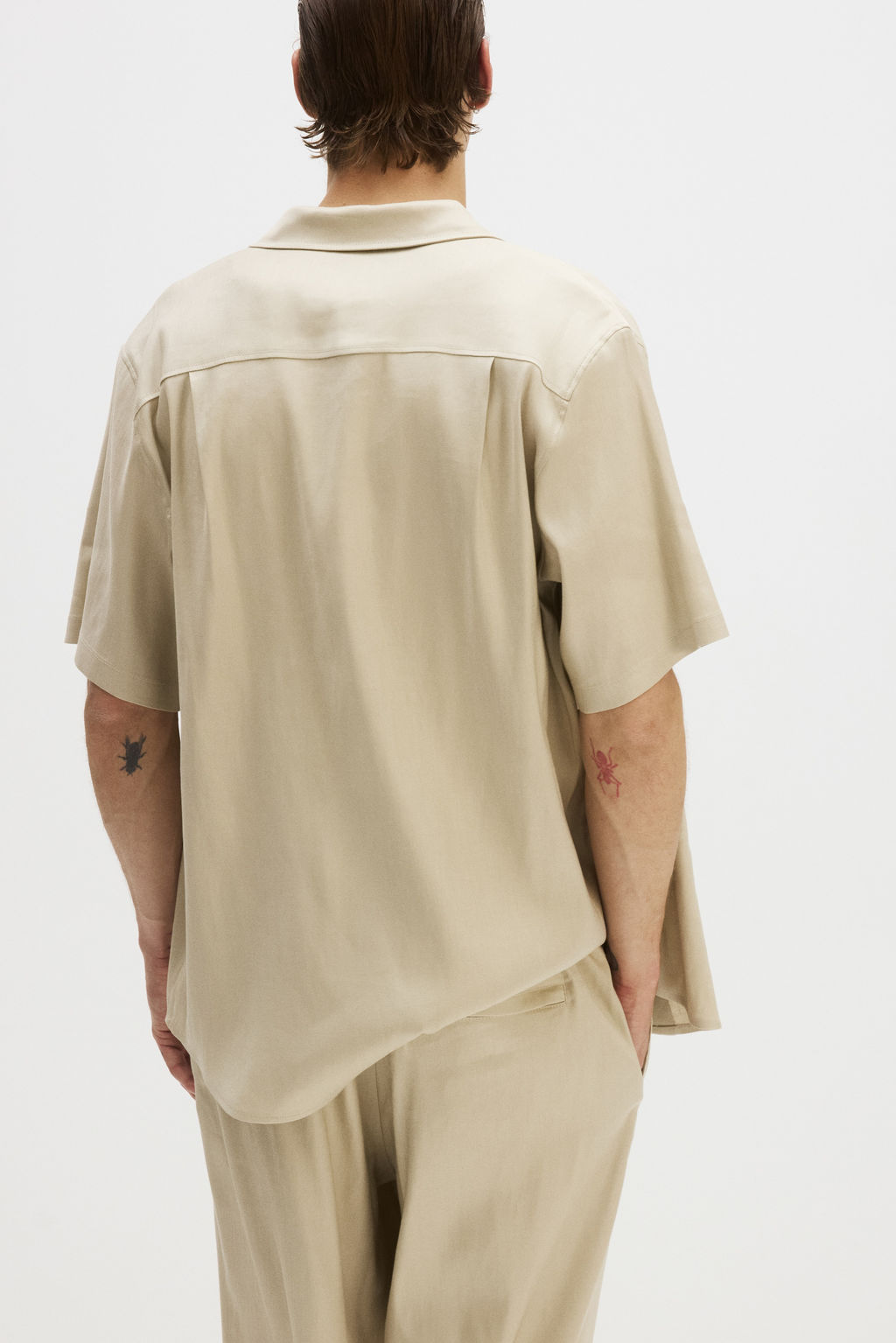 Pantal?n en mezcla de lino Easy-care Loose Fit - H&m фото 8