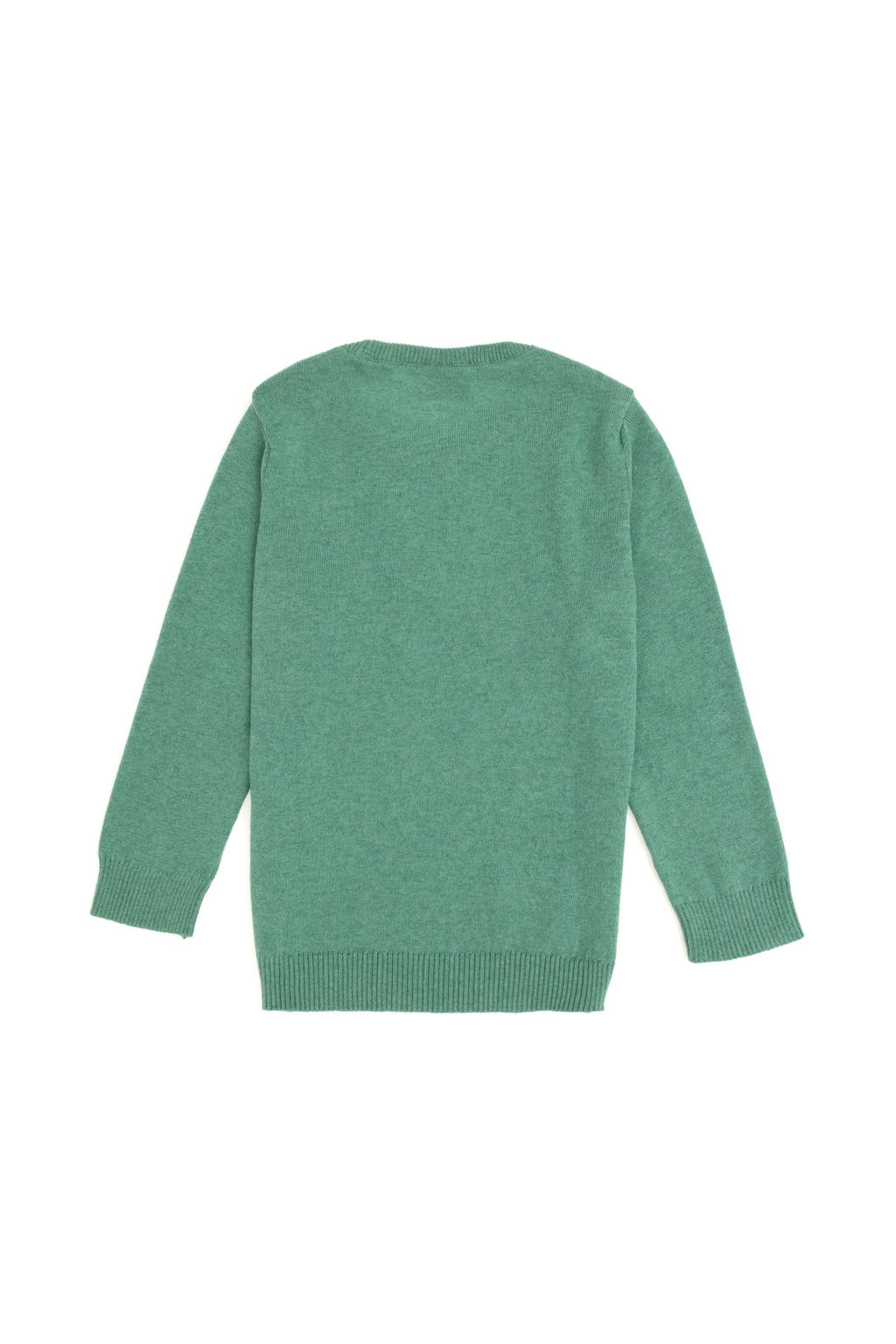 K_z _ocuk Mint Bisiklet Yaka Basic Kazak