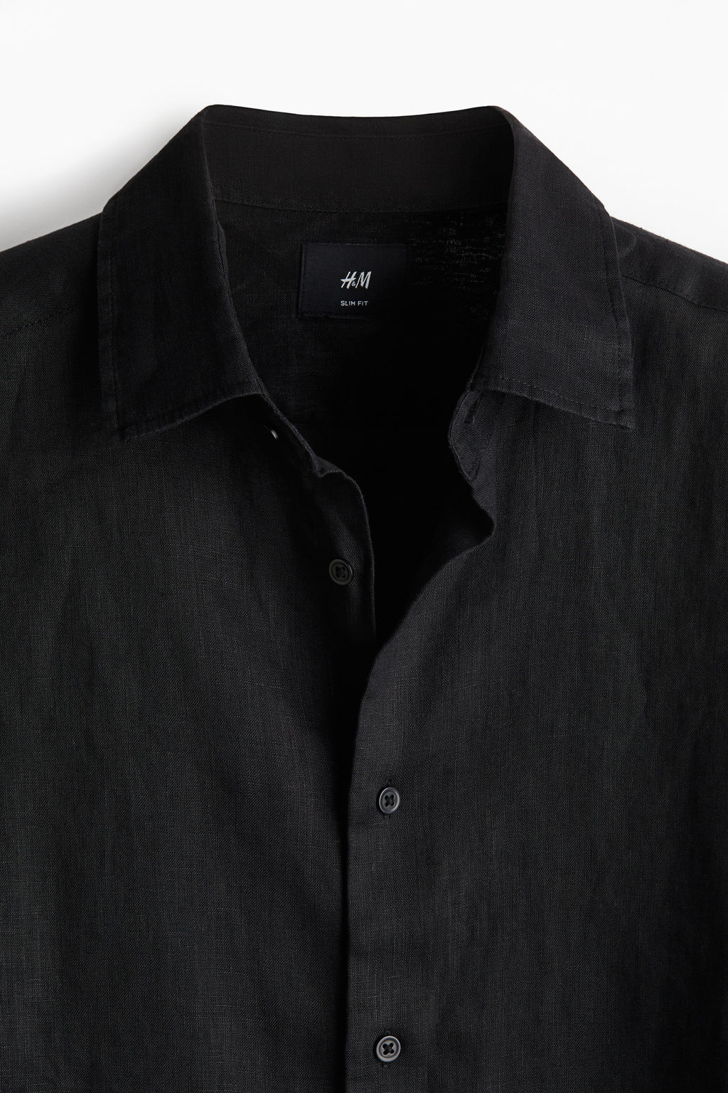 Camisa de lino Slim Fit - H&m фото 8