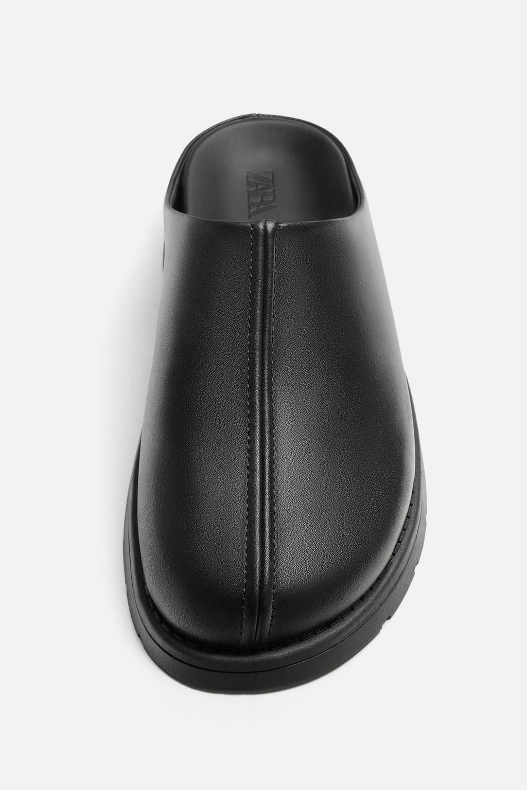 LEATHER CLOGS - Zara фото 5
