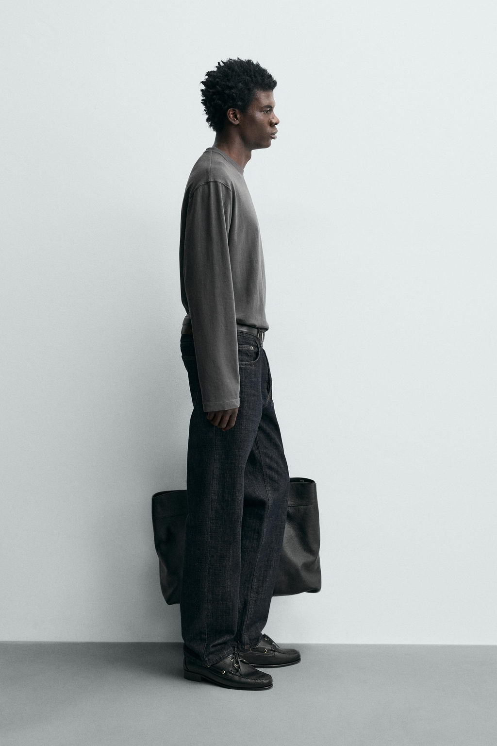 RELAXED FIT LONG SLEEVE T-SHIRT - Zara фото 4