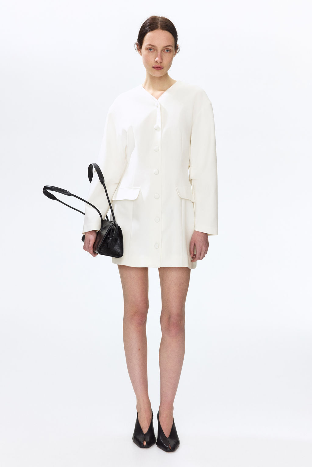 Vestido blazer con escote de pico - H&m фото 2