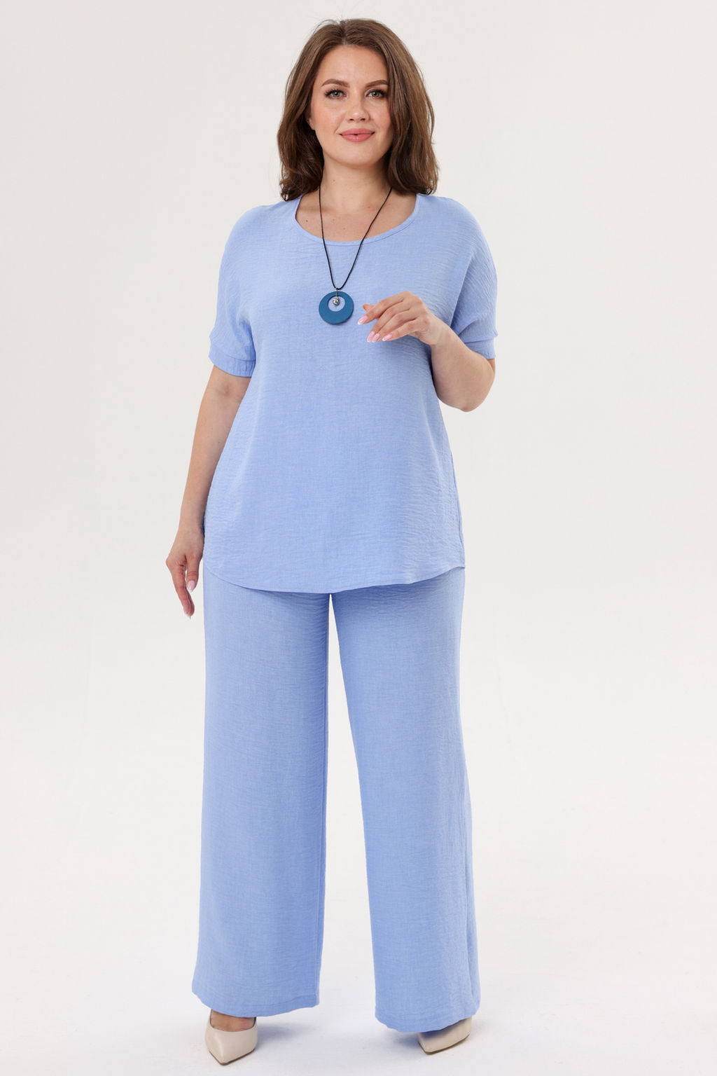 Брюки женские 121/17/Голубой - Rise фото 2