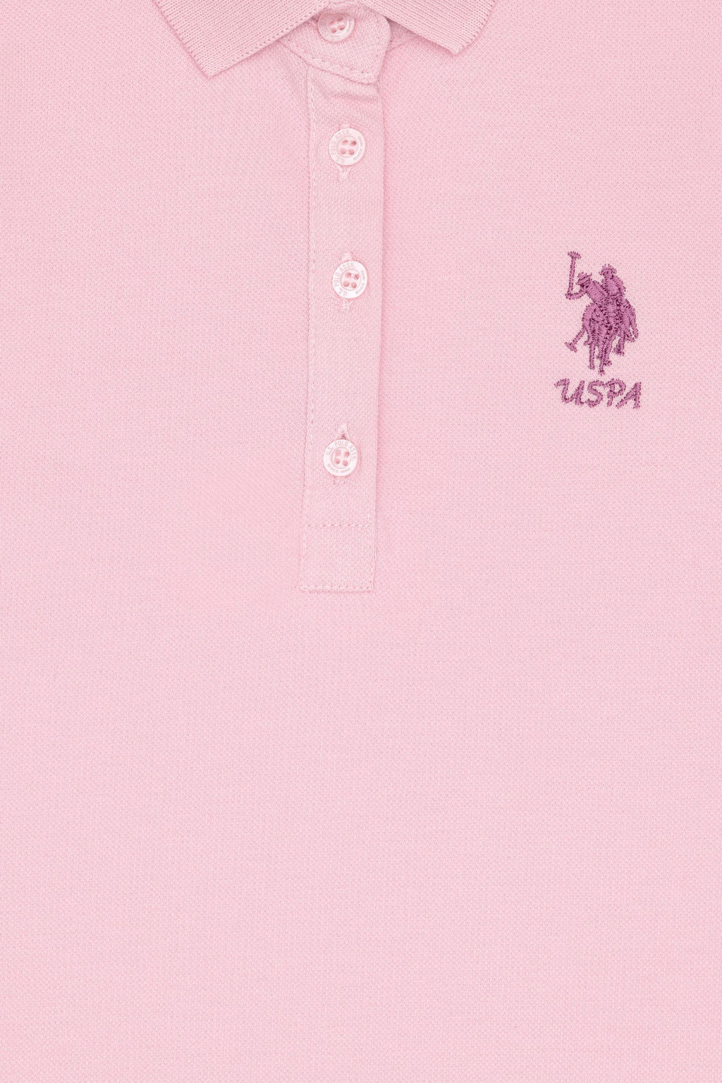 K_z _ocuk A__k Pembe Polo Yaka _rme Elbise Sepette S_rpriz _ndirim - U.s. polo assn фото 6