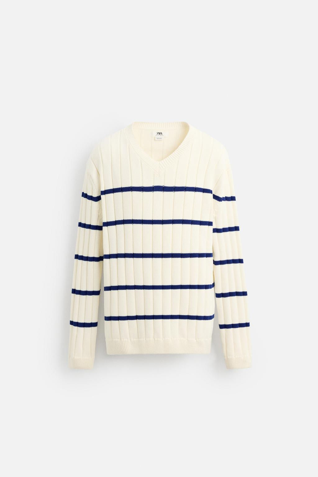 LIMITED EDITION STRIPED JACQUARD SWEATER - Zara фото 6