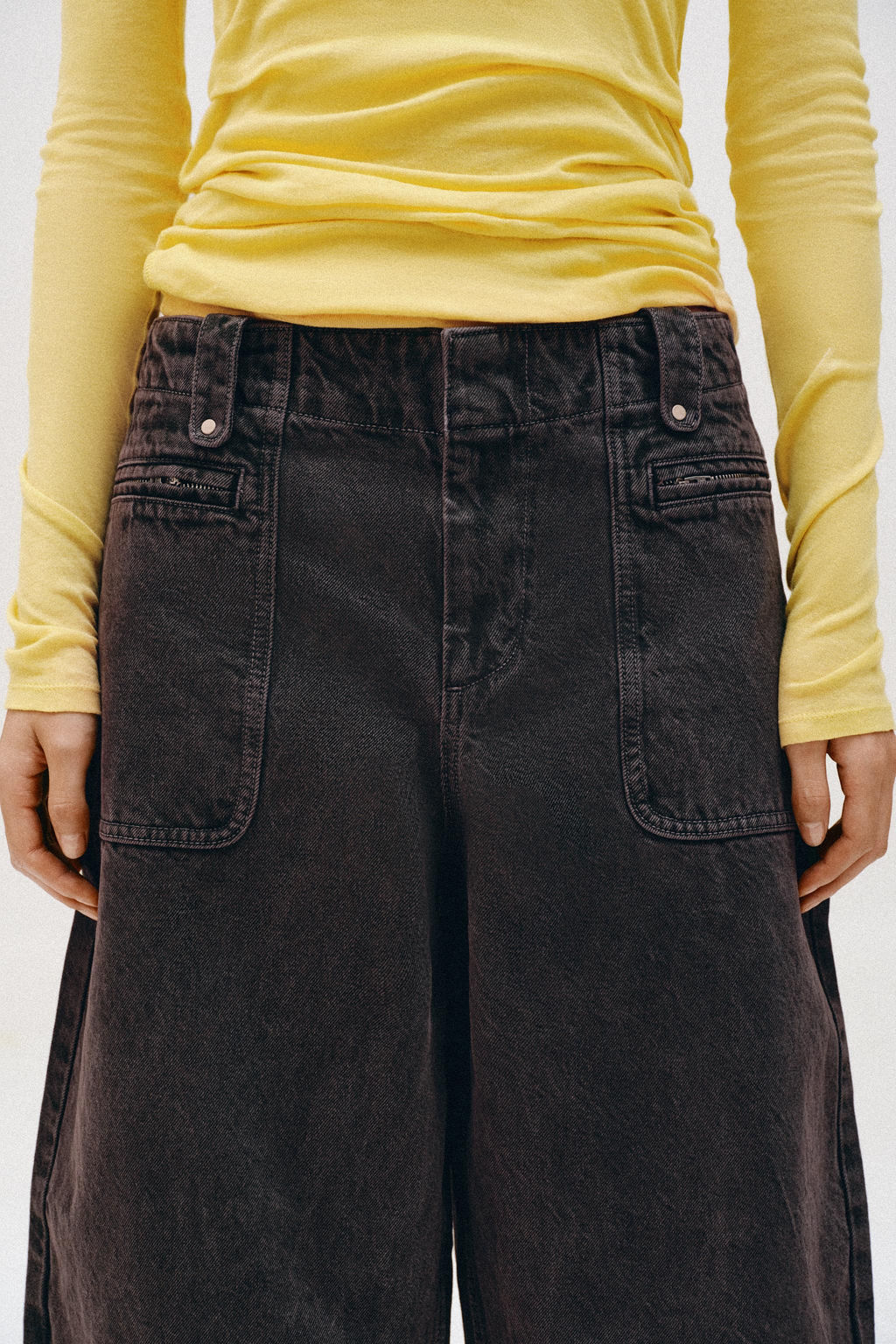 JEANS Z1975 CARGO BARREL TIRO MEDIO / Marr?n - Zara фото 4