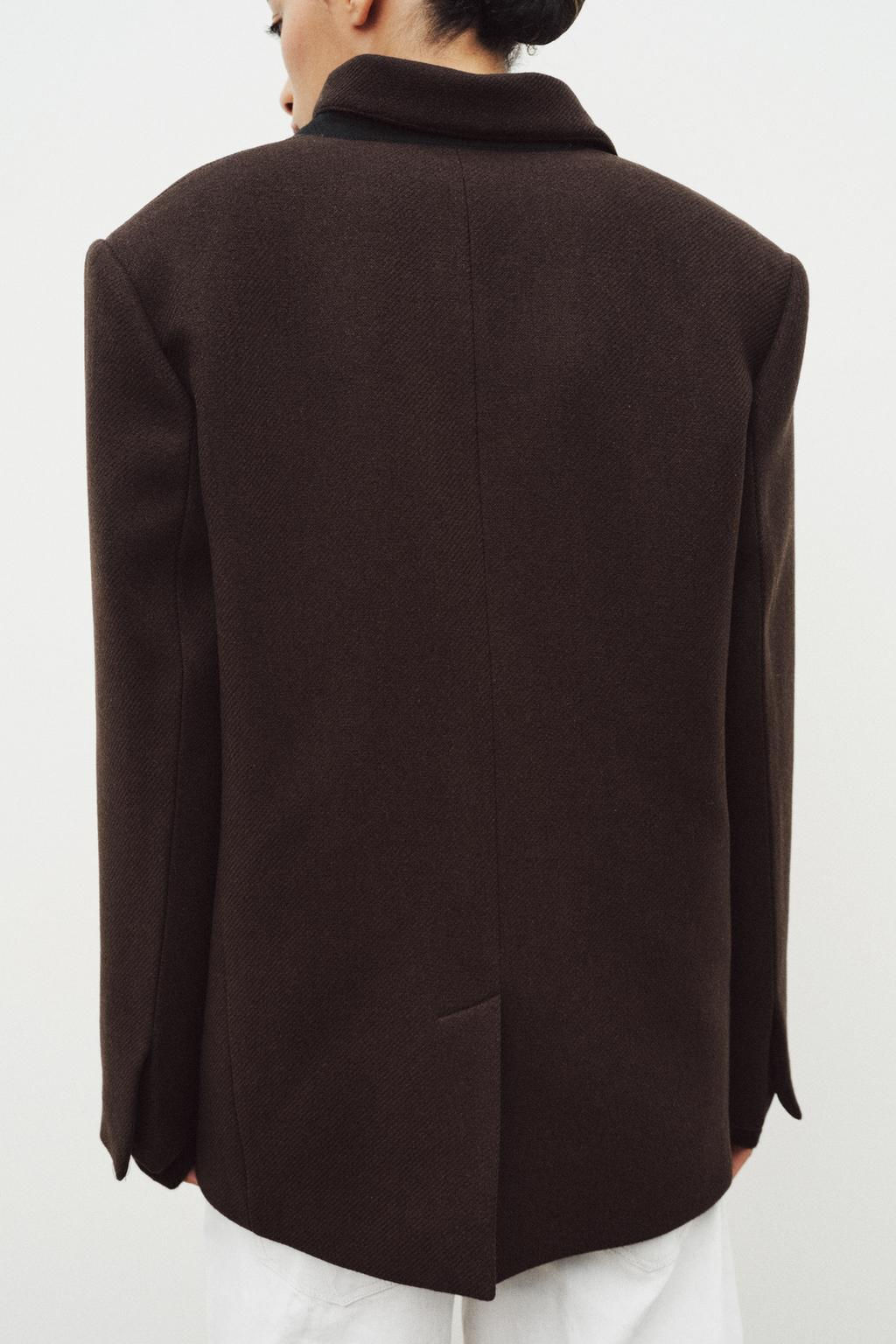 OVERSIZE WOOL BLAZER ZW COLLECTION - Zara фото 3