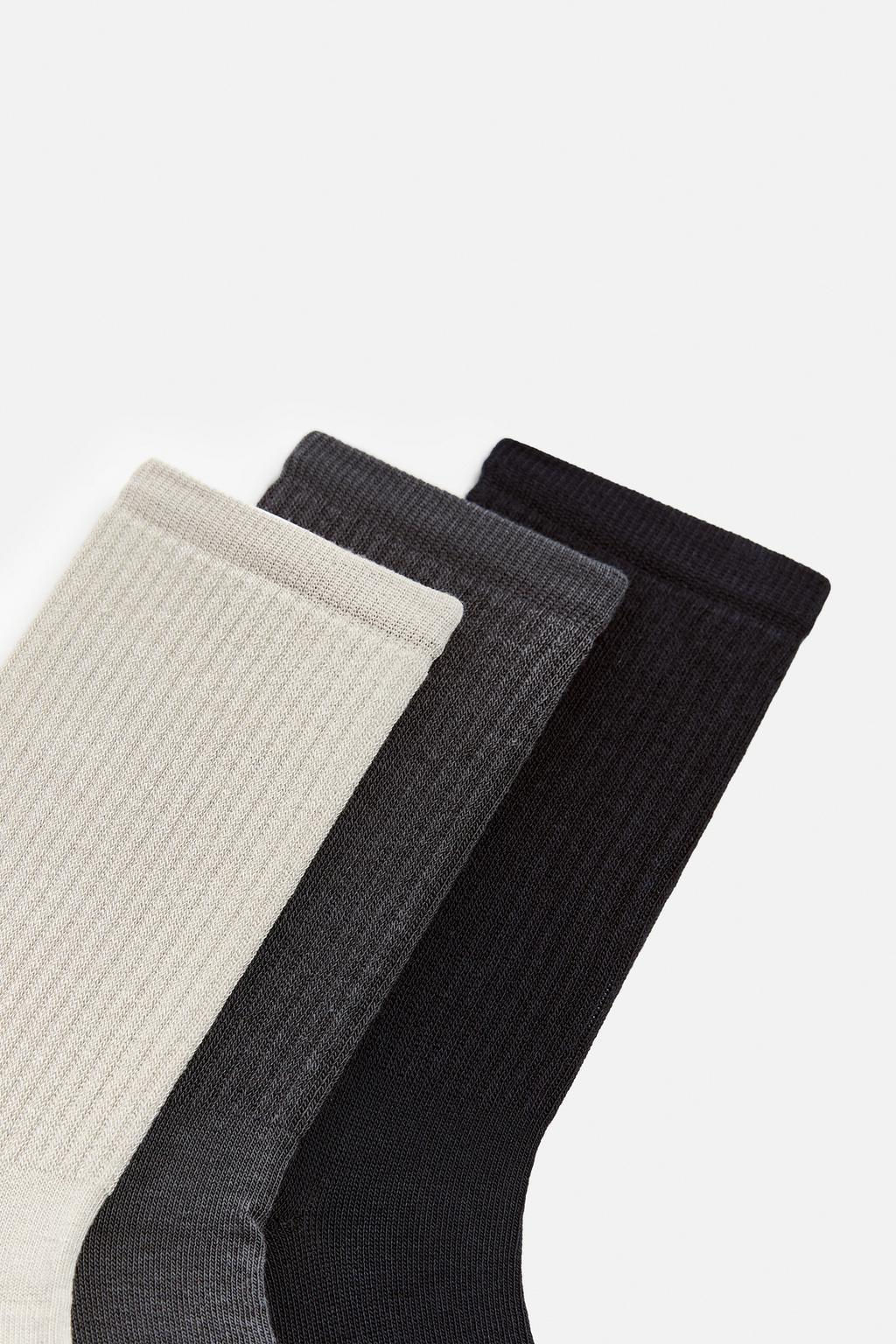 PACK OF 3 RIBBED SOCKS - Zara фото 3