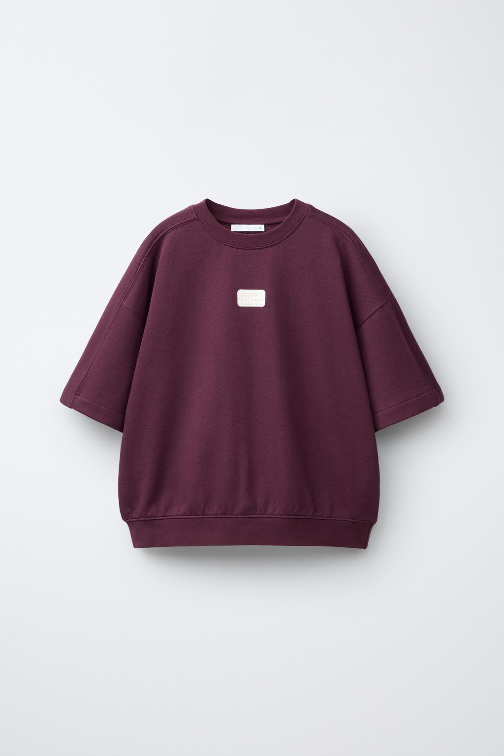 CAMISETA FELPA JOGGING / Burgundy - Zara фото 5