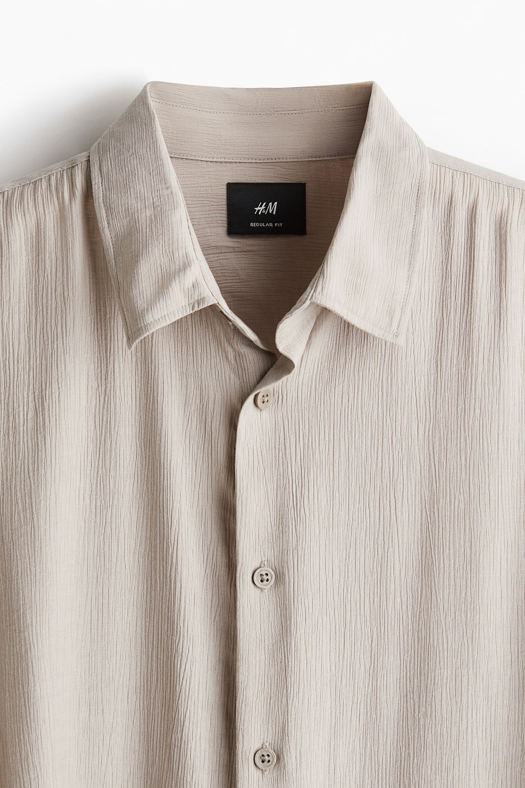Camisa efecto arrugado Regular Fit - H&m фото 2