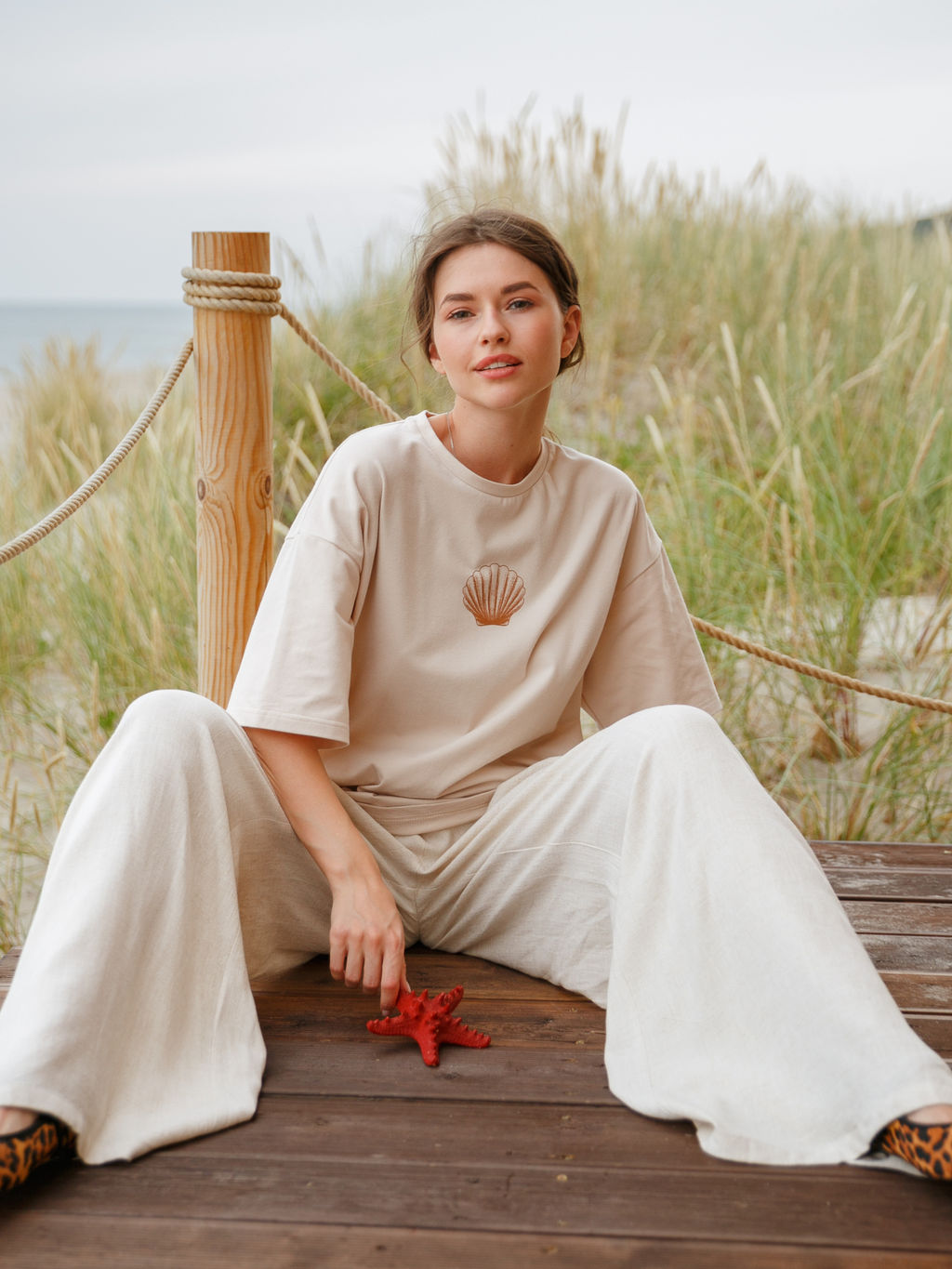 Брюки-палаццо женские Nature - Captain's mate фото 12