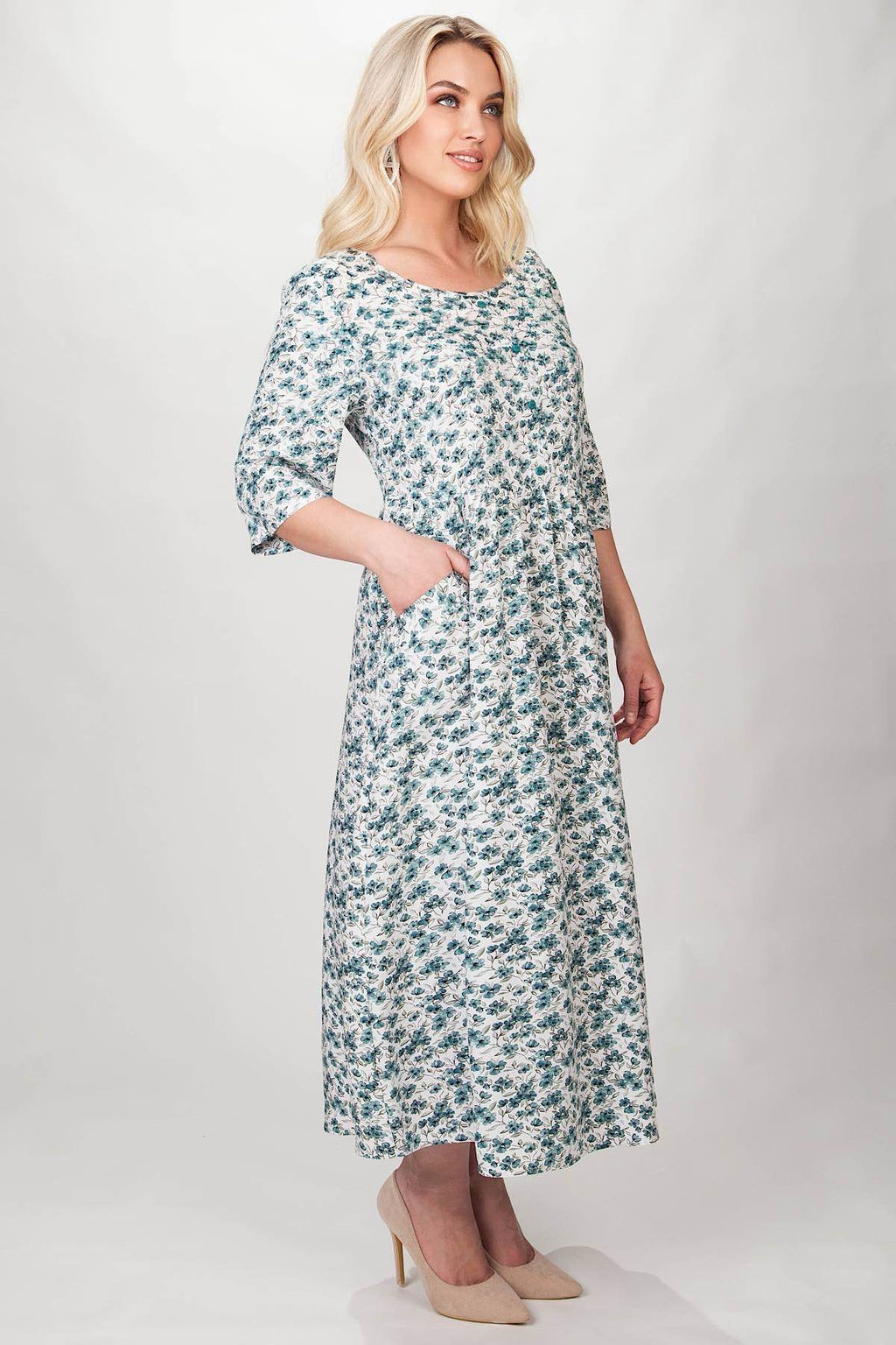 Платье штапель 5994/35/Молочный - Rise фото 2