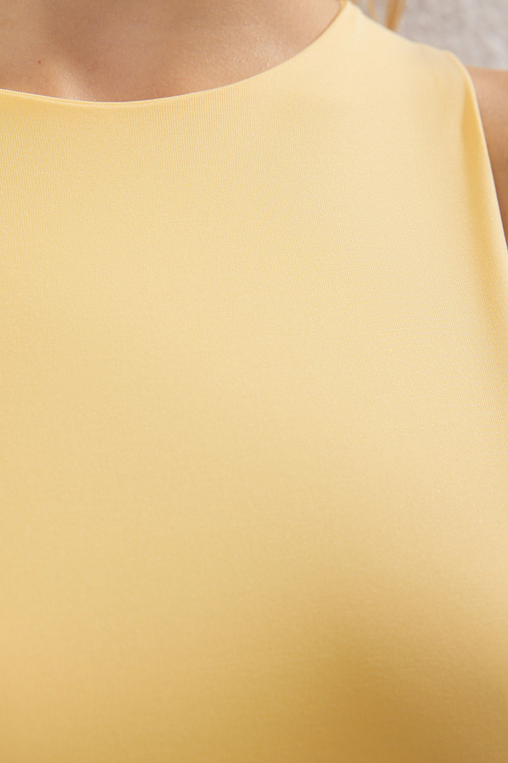 Ac?k Sar? Halter Yaka Vucuda Oturan Esnek Alttan C?tc?tl? Orme Body TWOSS20BD0044