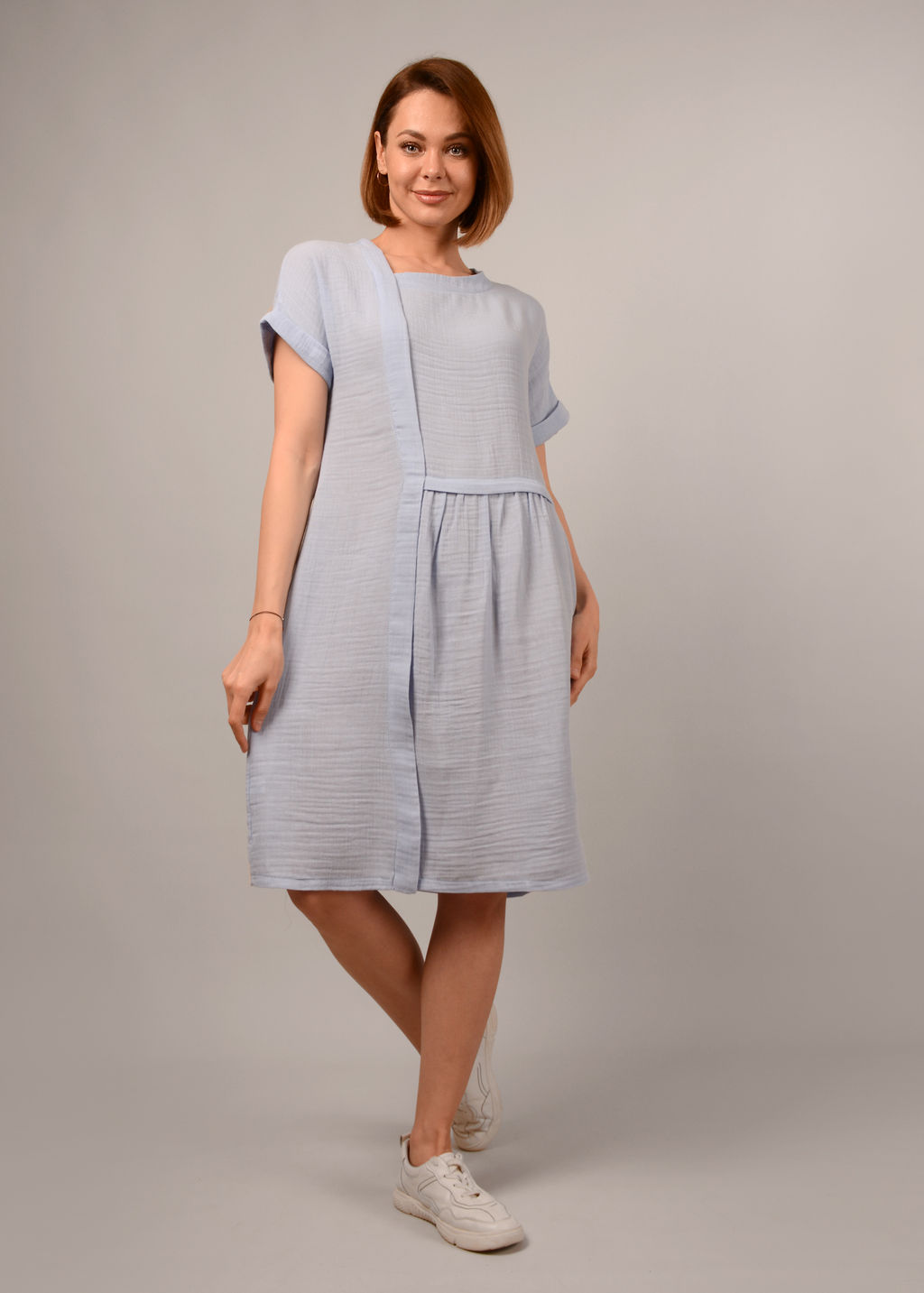 Туника-платье ШАРМ (голубой 10) - Ивановская трикотажная компания фото 4