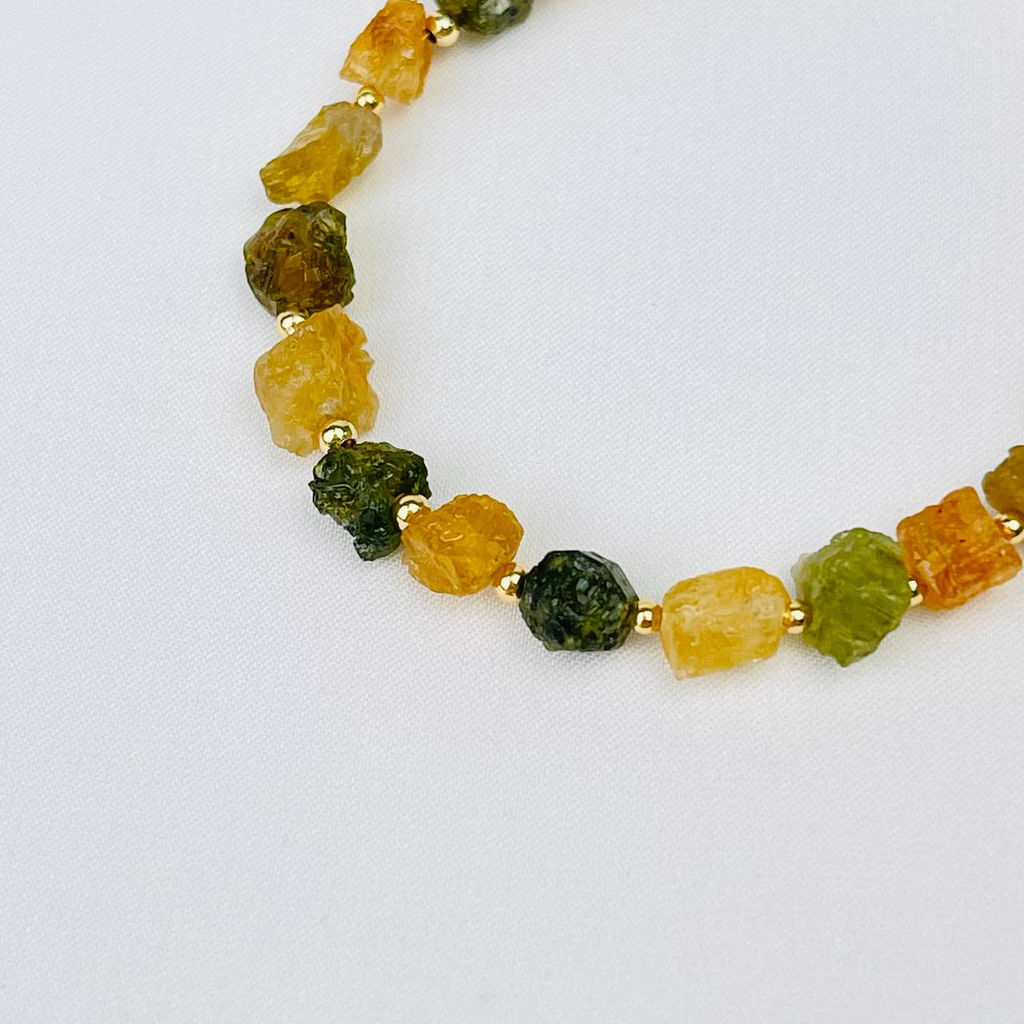 Браслет из Турмалина микс 17 см + - Радуга самоцветов фото 3