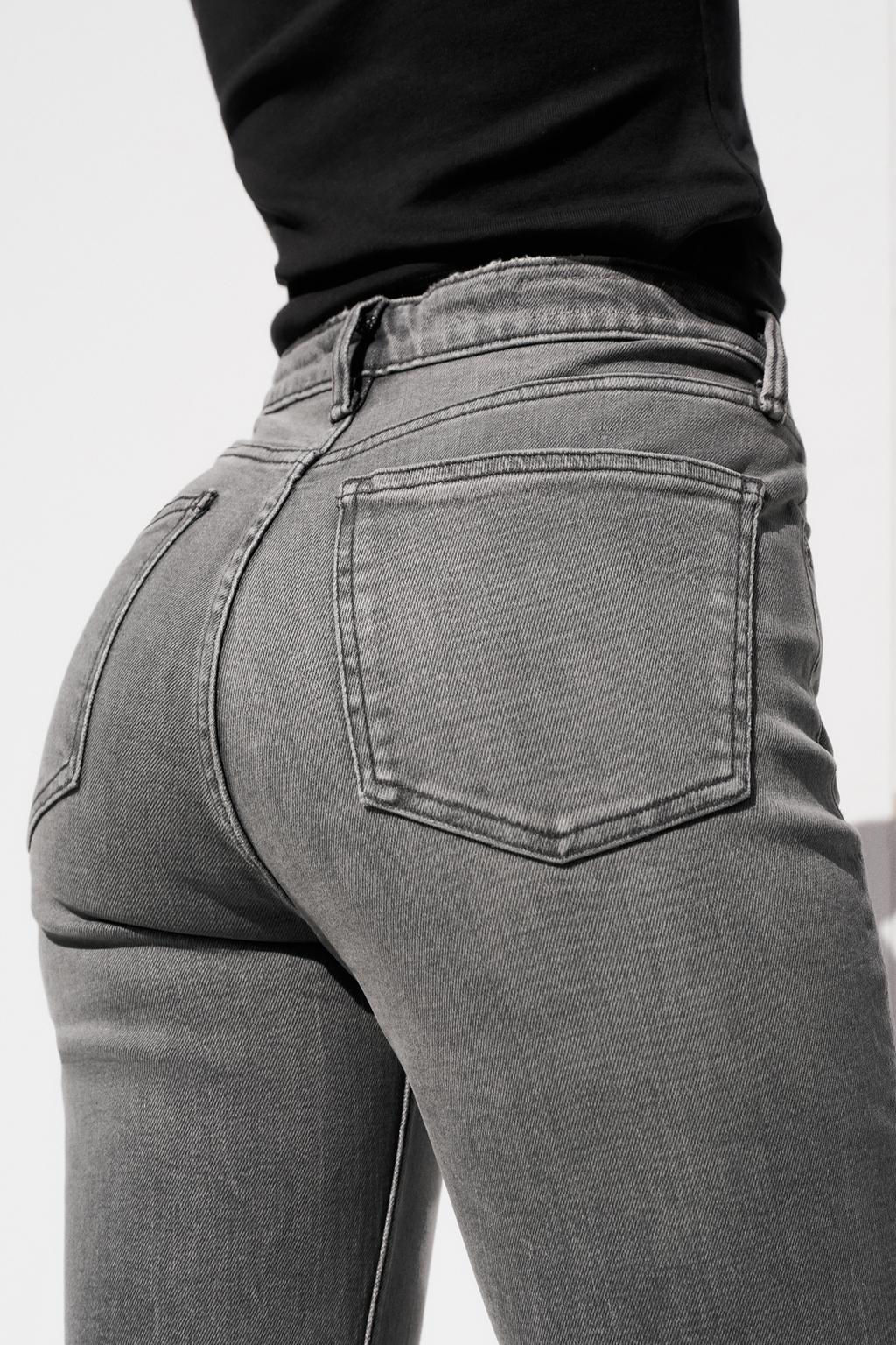 TRF CROPPED FLARE HIGH-WAIST JEANS - Zara фото 47