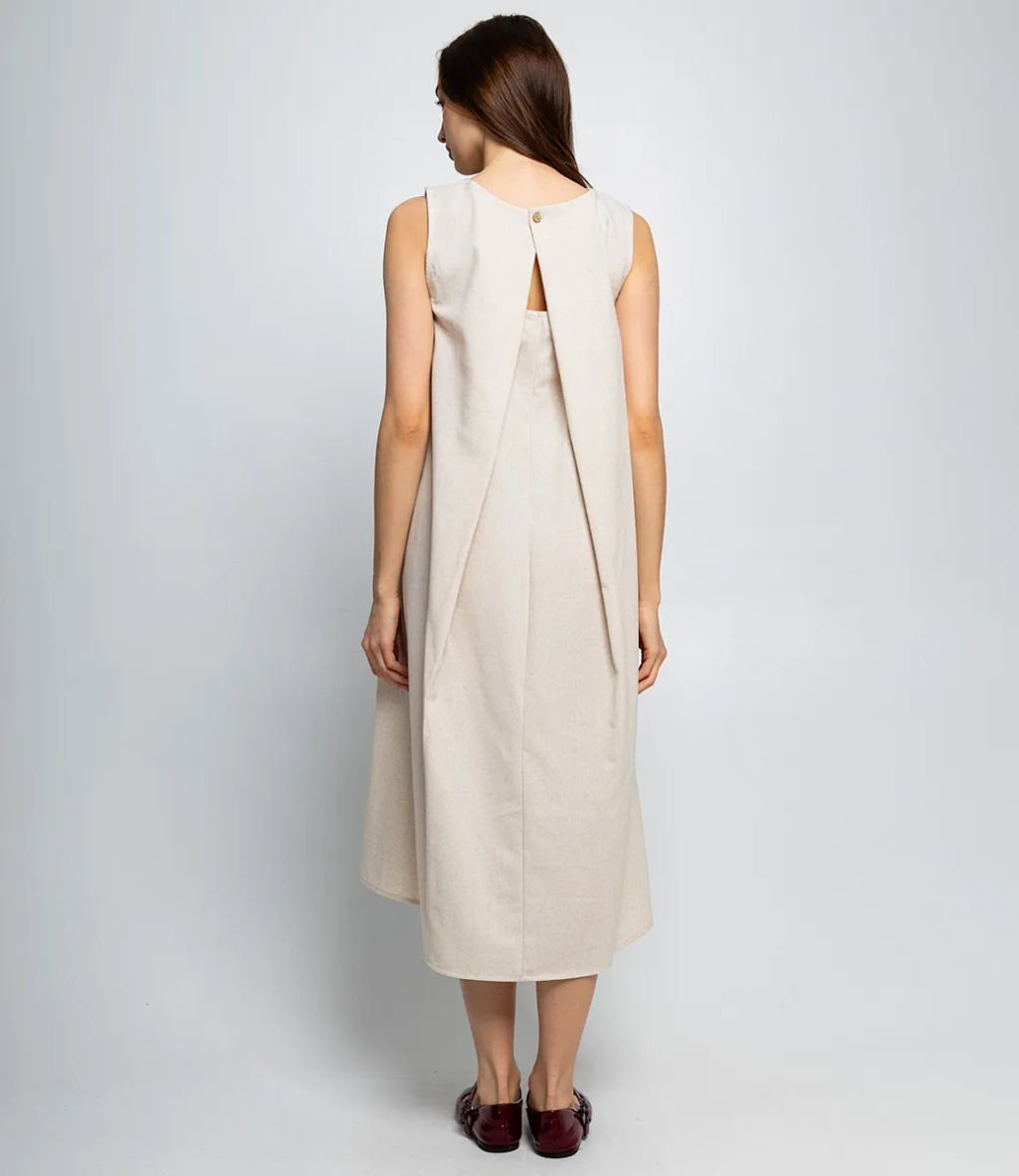 Платье #КТ2631, светло-бежевый