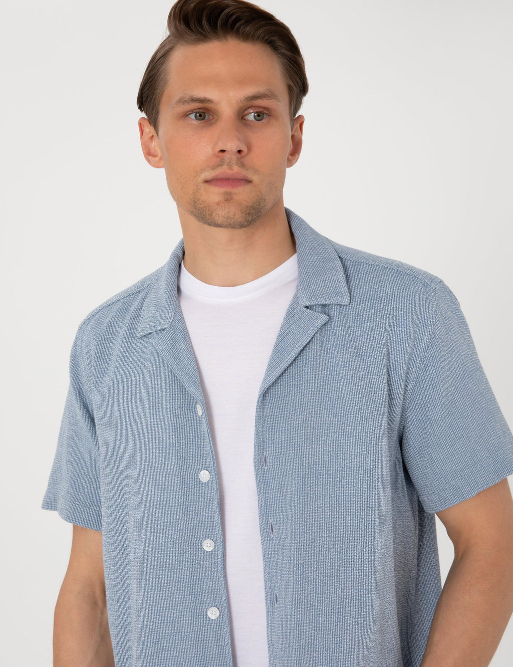 Lacivert Comfort Fit K_sa Kollu G_mlek - Pierre cardin фото 2
