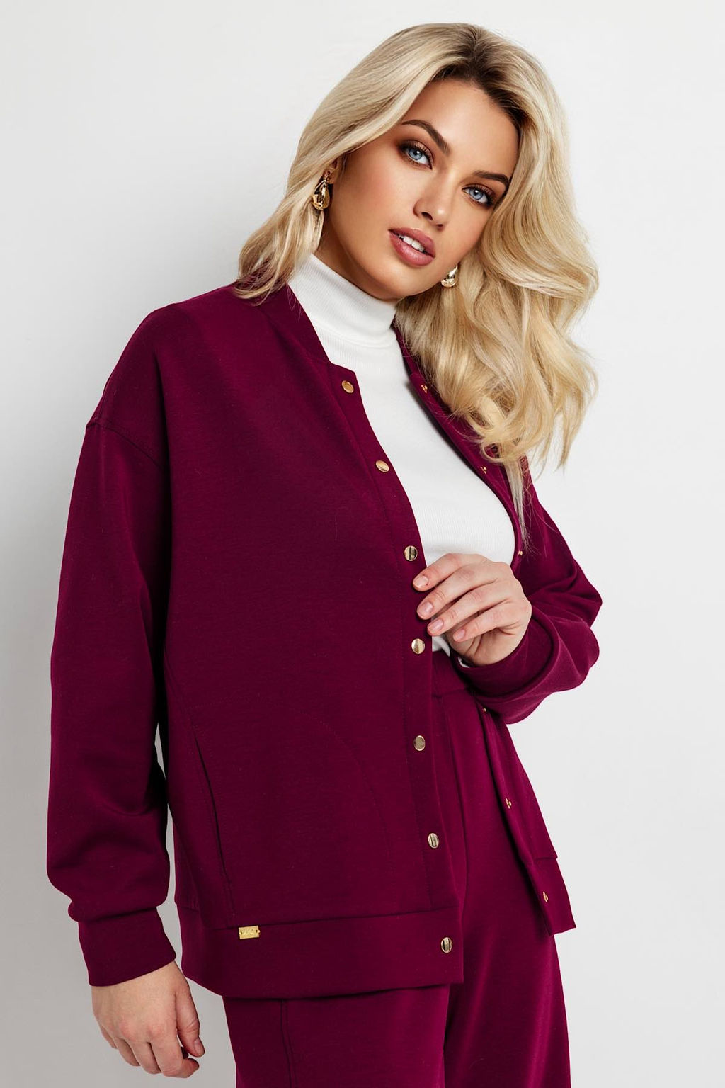 Жакет женский 4471Т/01/Бордовый - Rise фото 2