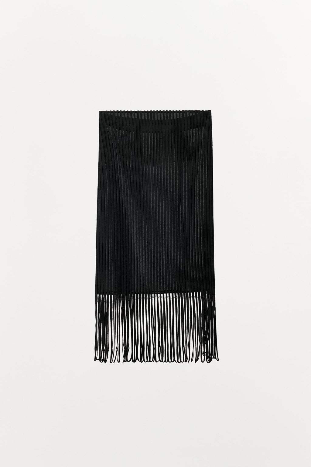 SKIRT WITH FRINGED STRAPS - Zara фото 3