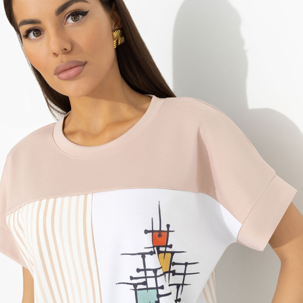 Туника со спущенным плечом, Минимализм с характером - Charutti фото 3