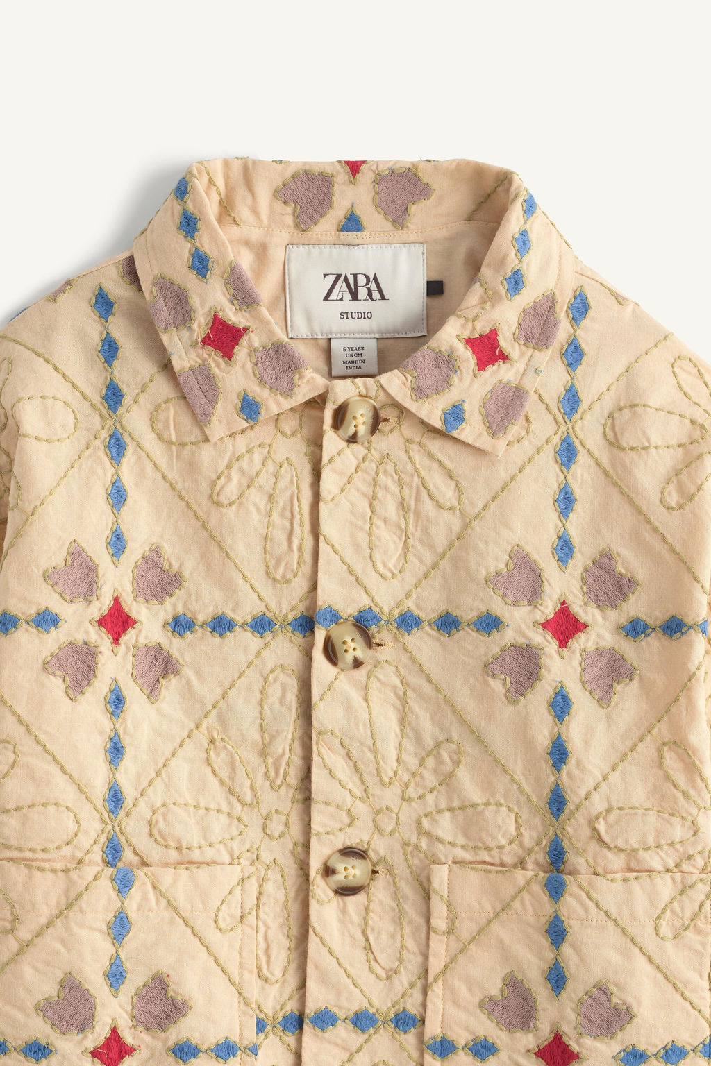 CAZADORA ACOLCHADA BORDADOS LIMITED EDITION / Beige - Zara фото 7