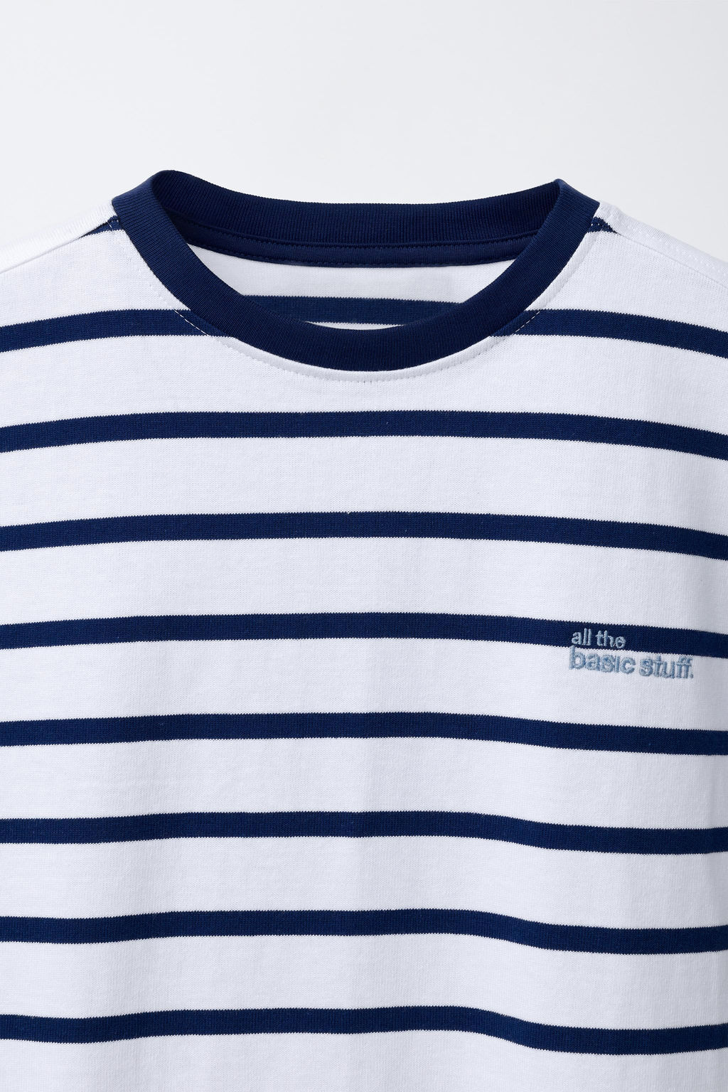 CAMISETA RAYAS HEAVY WEIGHT TEXTO / Marinos / Crudos - Zara фото 3