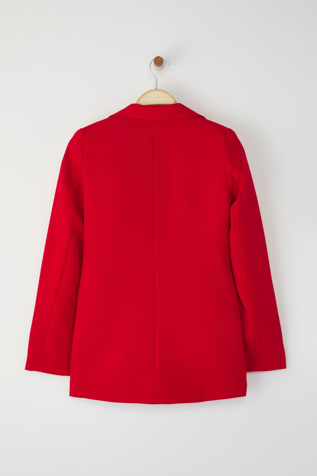 TRENDYOLMILLA K?rm?z? Regular Astarl? Dugmeli Dokuma Blazer Ceket TWOAW22CE0165  фото 7