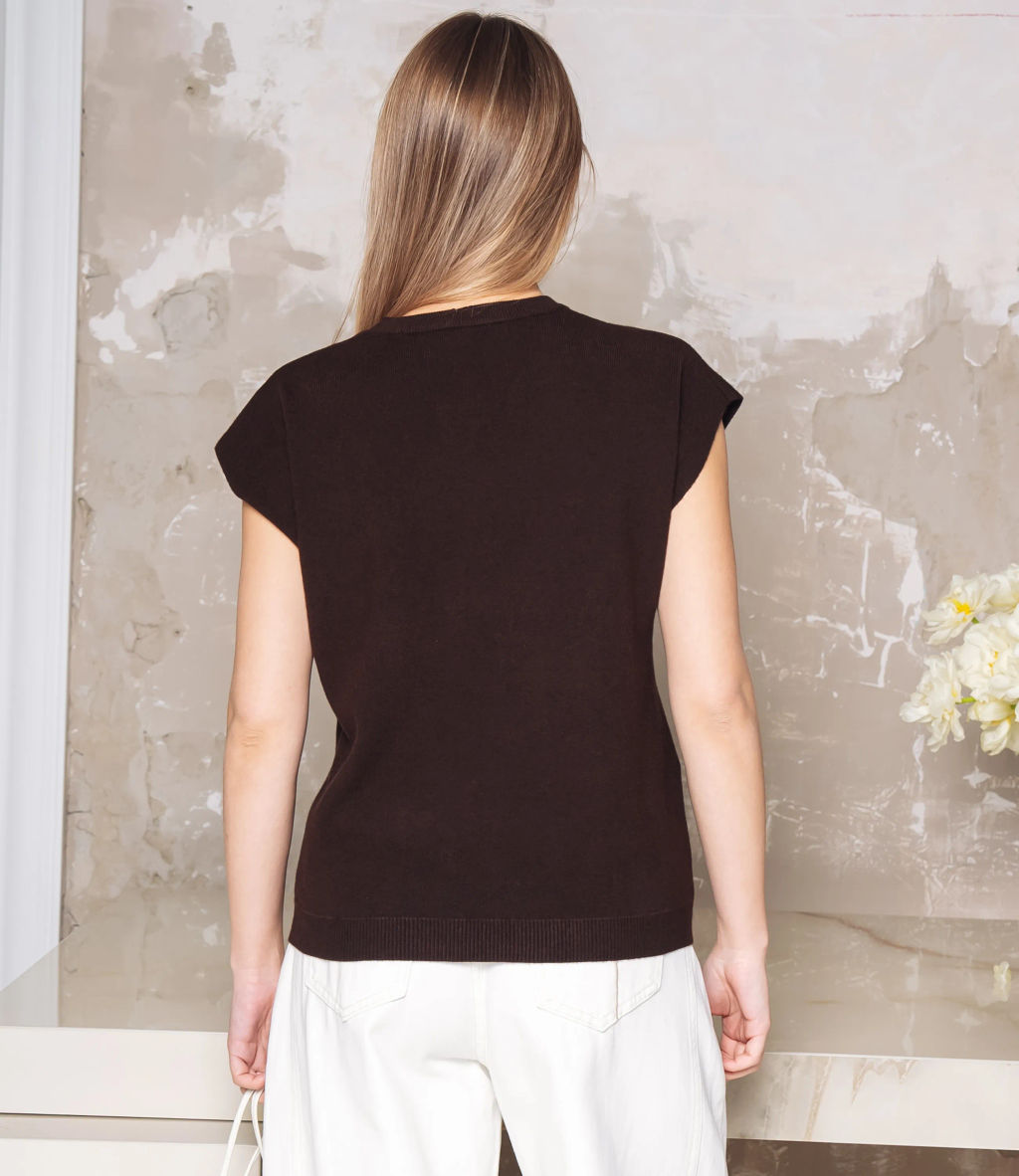 Футболка #КТ6002 (1), шоколадный