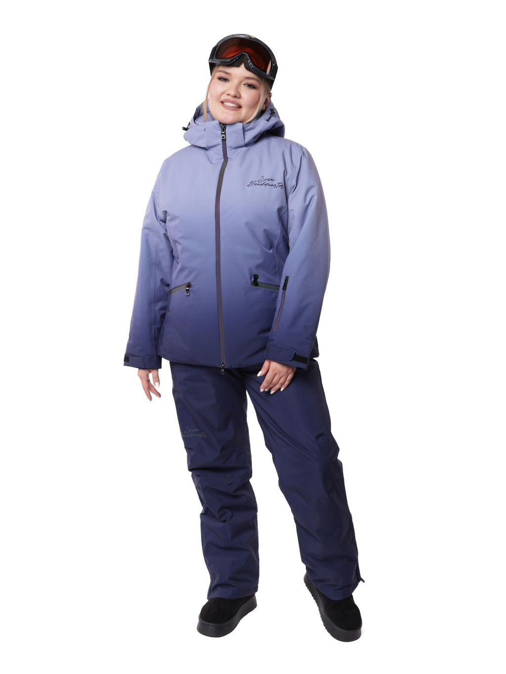 Костюм VKB-0551 Малиново-серый - Snow headquarter фото 31