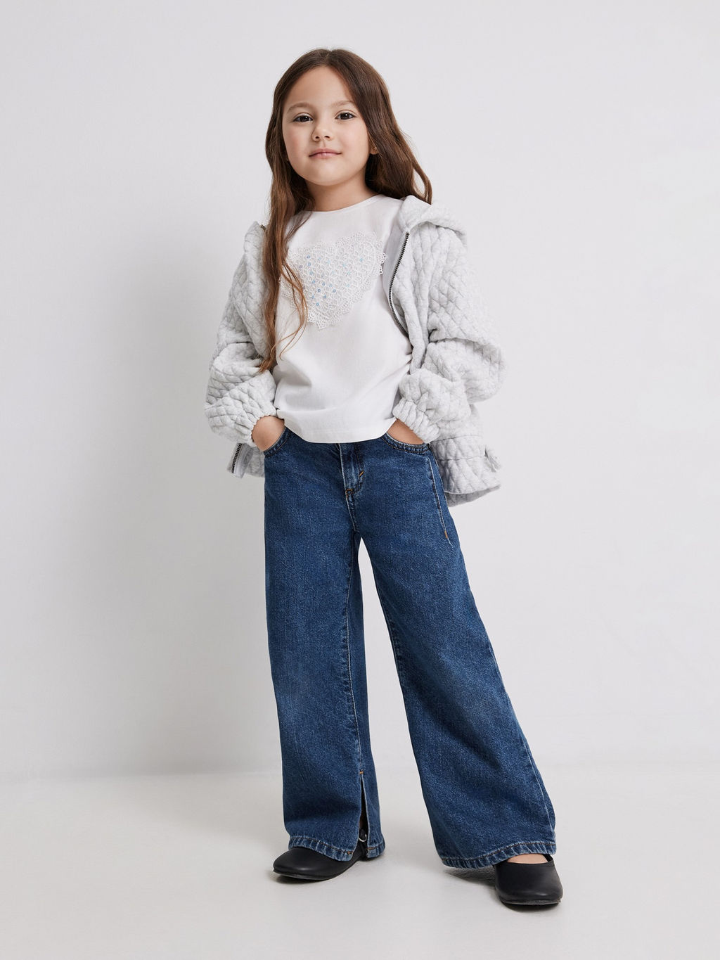 ACOOLA / Блузка детская для девочек Yanina белый  фото 2